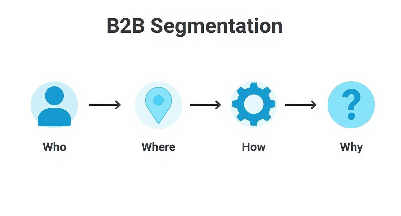 Infographic about business to business market segmentation
