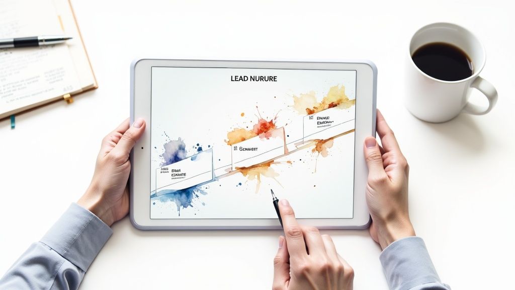 A close-up of two professionals shaking hands, sealing a deal in a modern office setting.