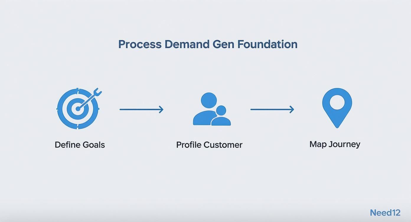 Infographic about demand generation strategy