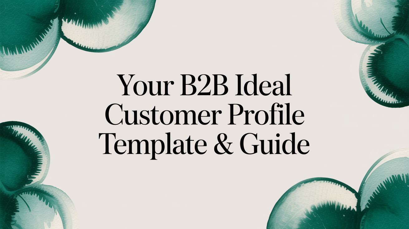 Your B2B Ideal Customer Profile Template & Guide