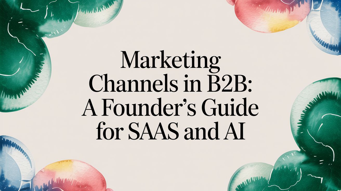 Marketing channels in b2b: A Founder's Guide for SaaS and AI