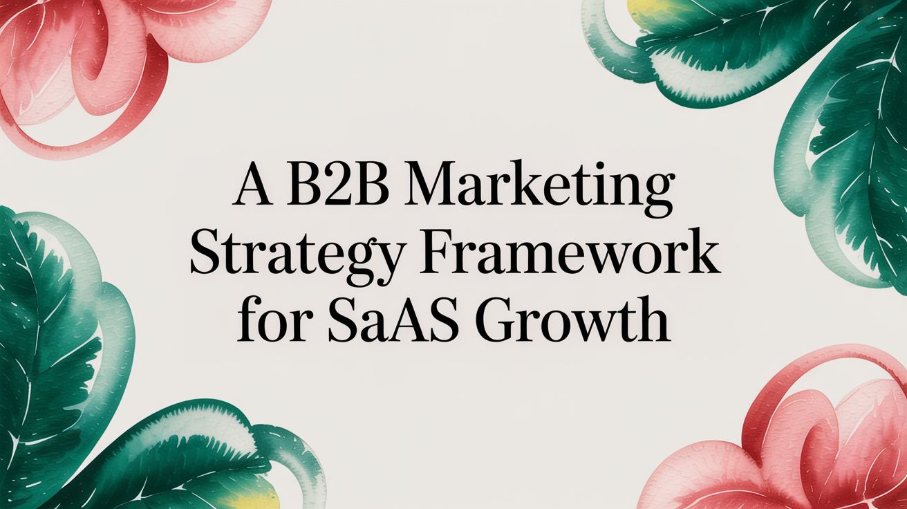 A B2B Marketing Strategy Framework for SaaS Growth