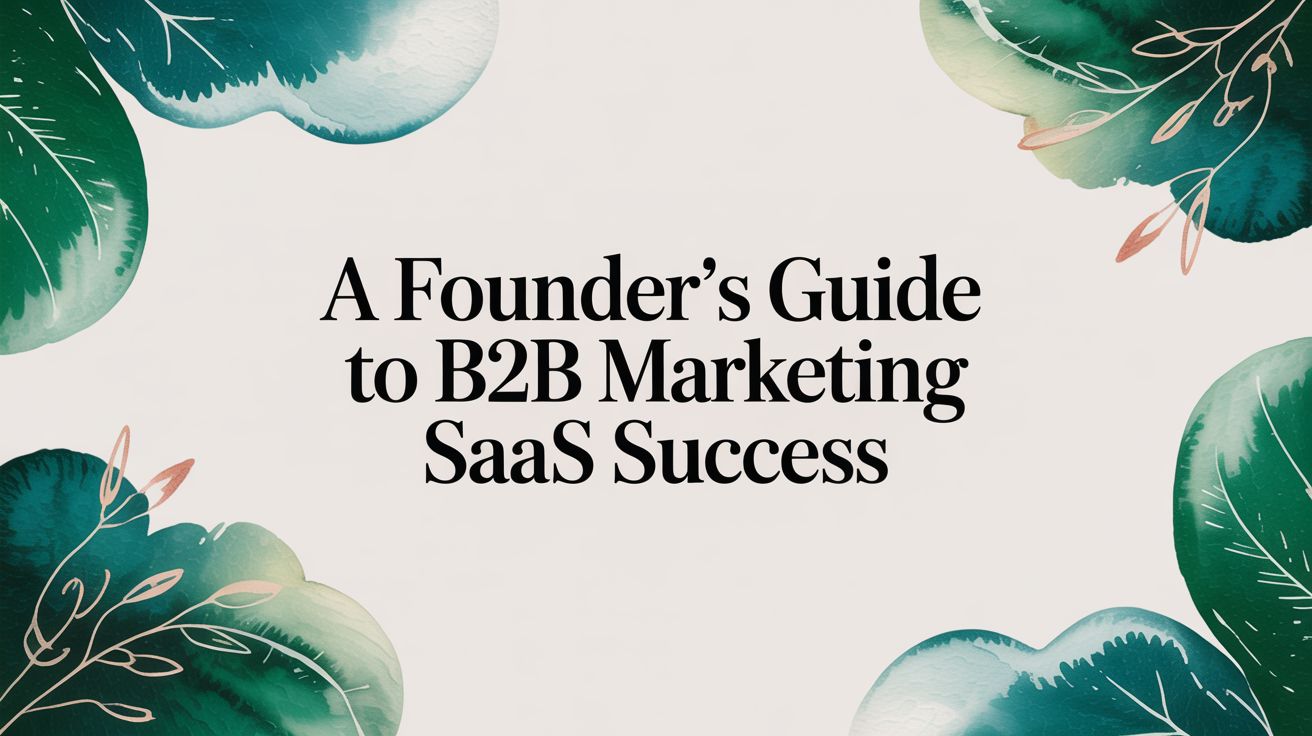 A Founder's Guide to B2B Marketing SaaS Success
