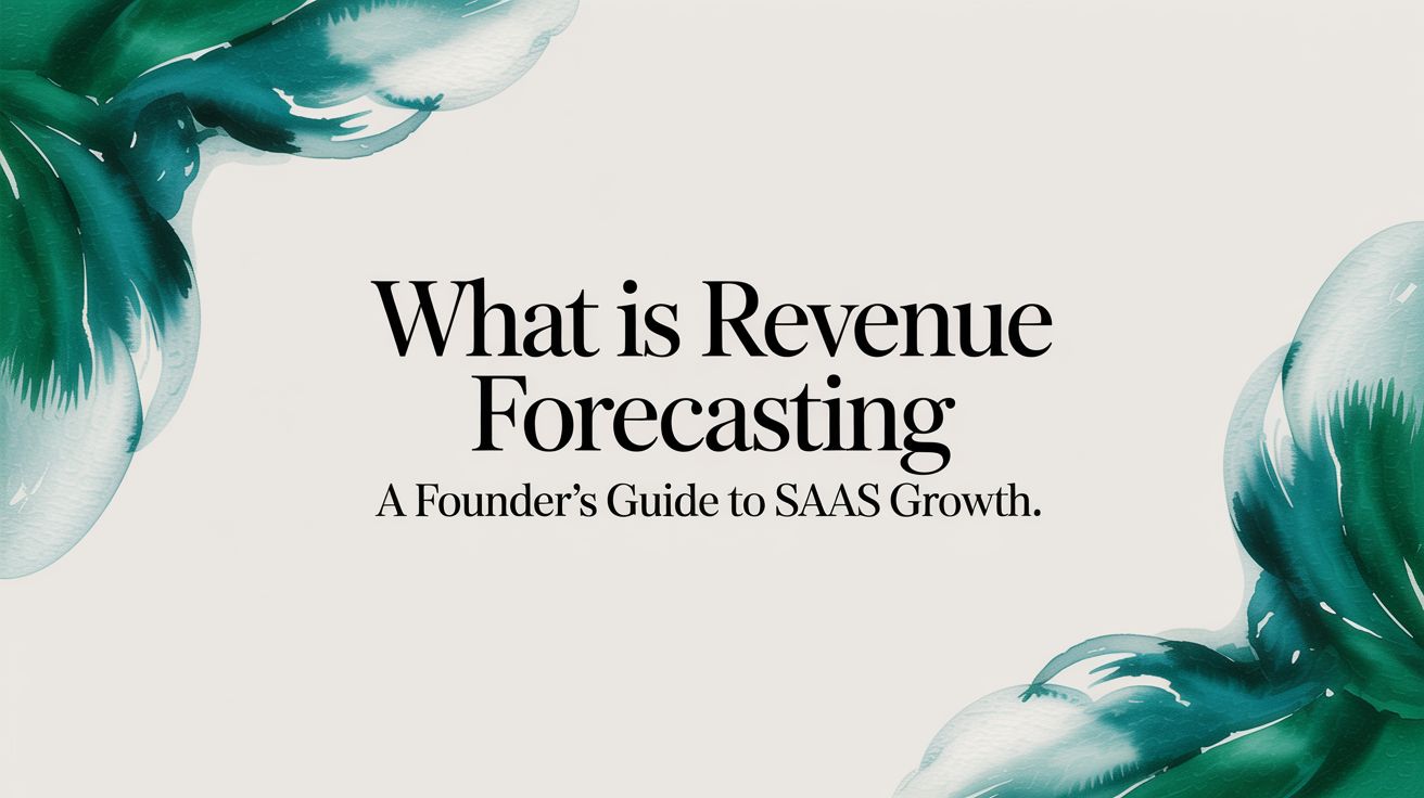 What Is Revenue Forecasting A Founder's Guide To B2B Growth