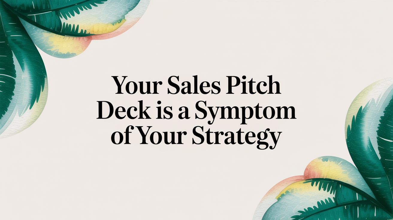 Your Sales Pitch Deck Is a Symptom of Your Strategy