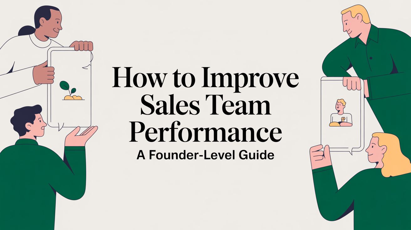 How to Improve Sales Team Performance: A Founder-Level Guide