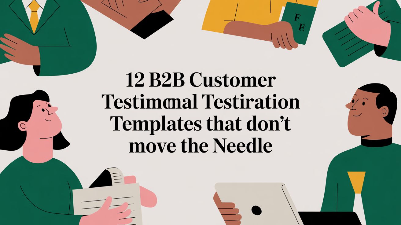 12 B2B Customer Testimonial Templates That Don't Move the Needle