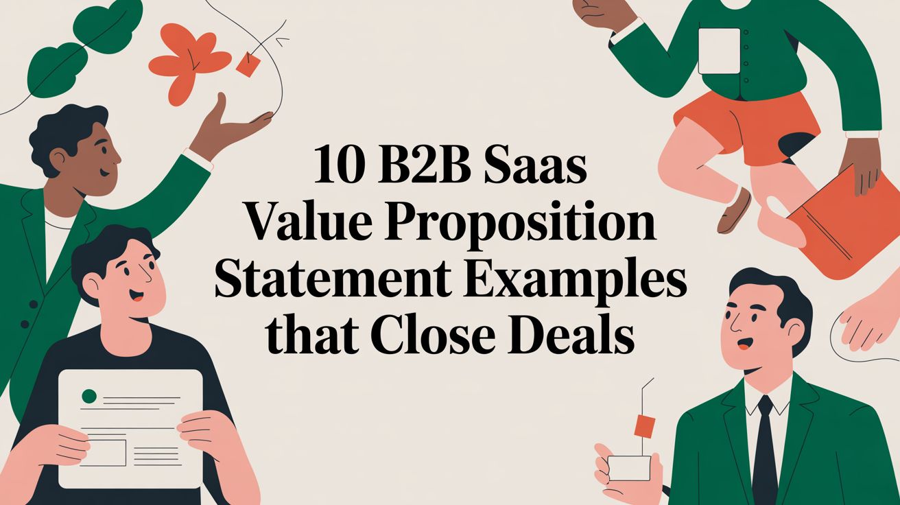 10 B2B SaaS Value Proposition Statement Examples That Close Deals