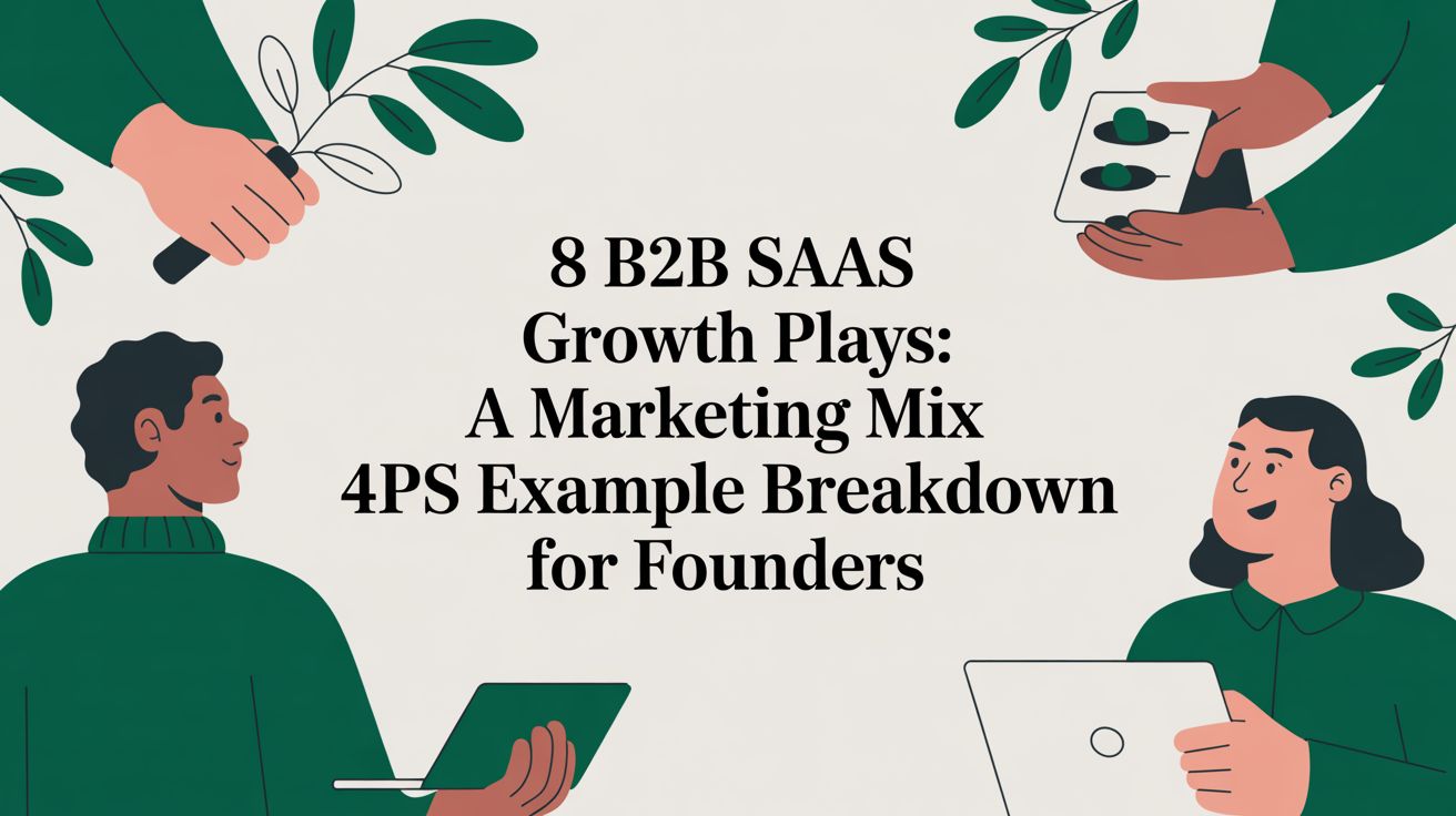 8 B2B SaaS Growth Plays: A Marketing Mix 4Ps Example Breakdown for Founders