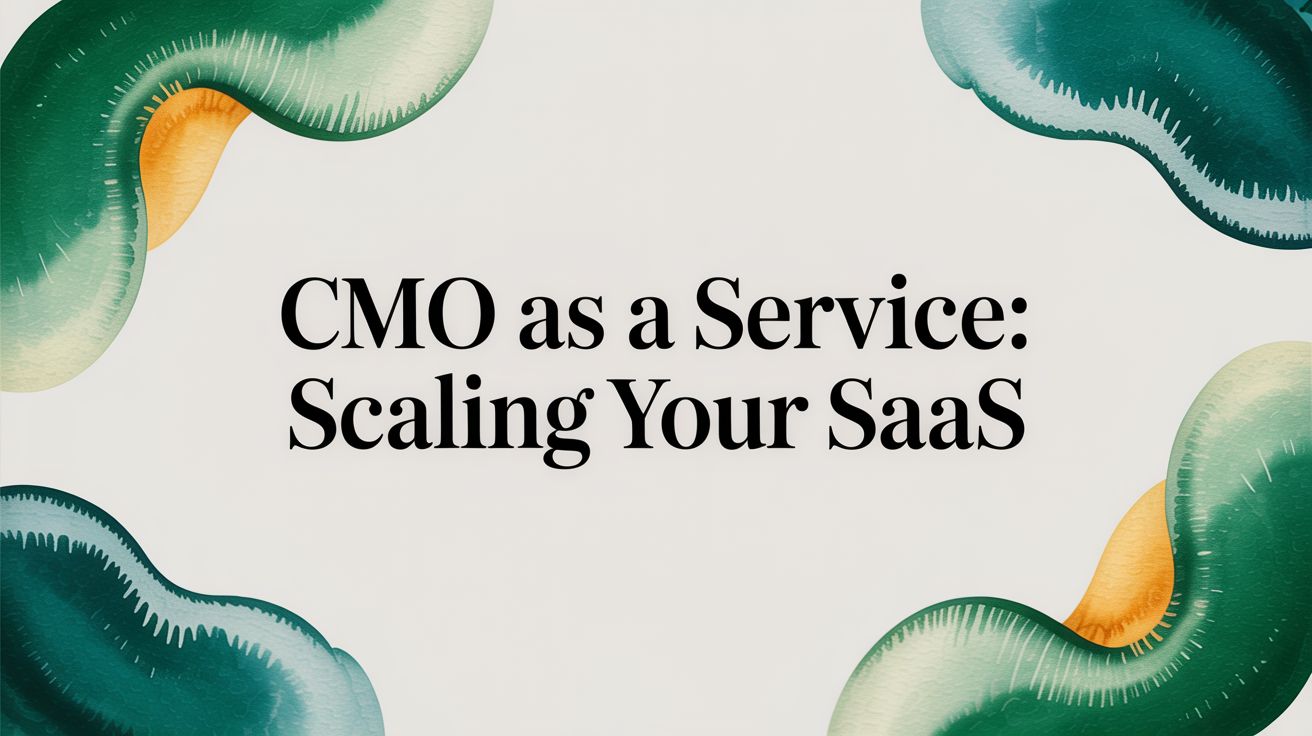 CMO as a Service: Scaling Your SaaS