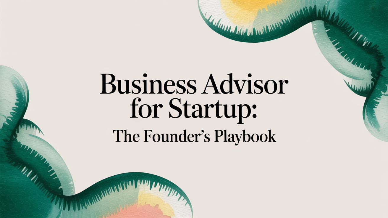 Business Advisor for Startup: The Founder's Playbook