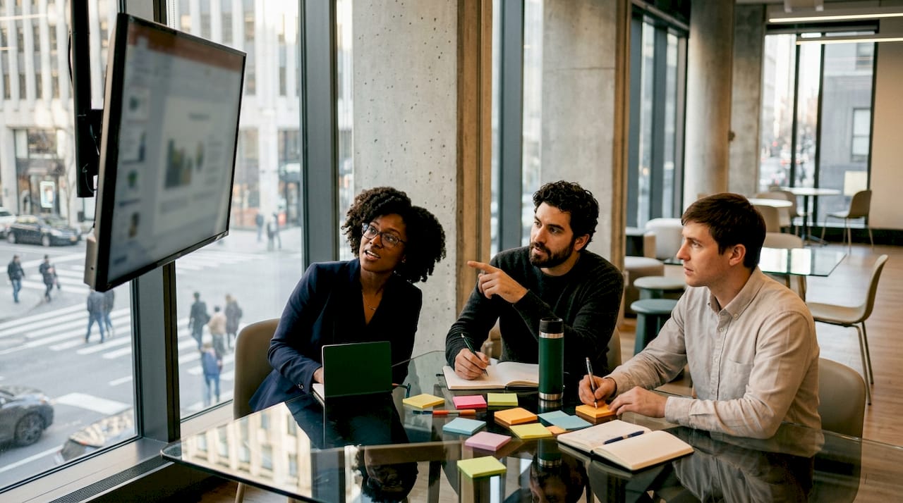 Team collaborating on SaaS marketing channel strategy