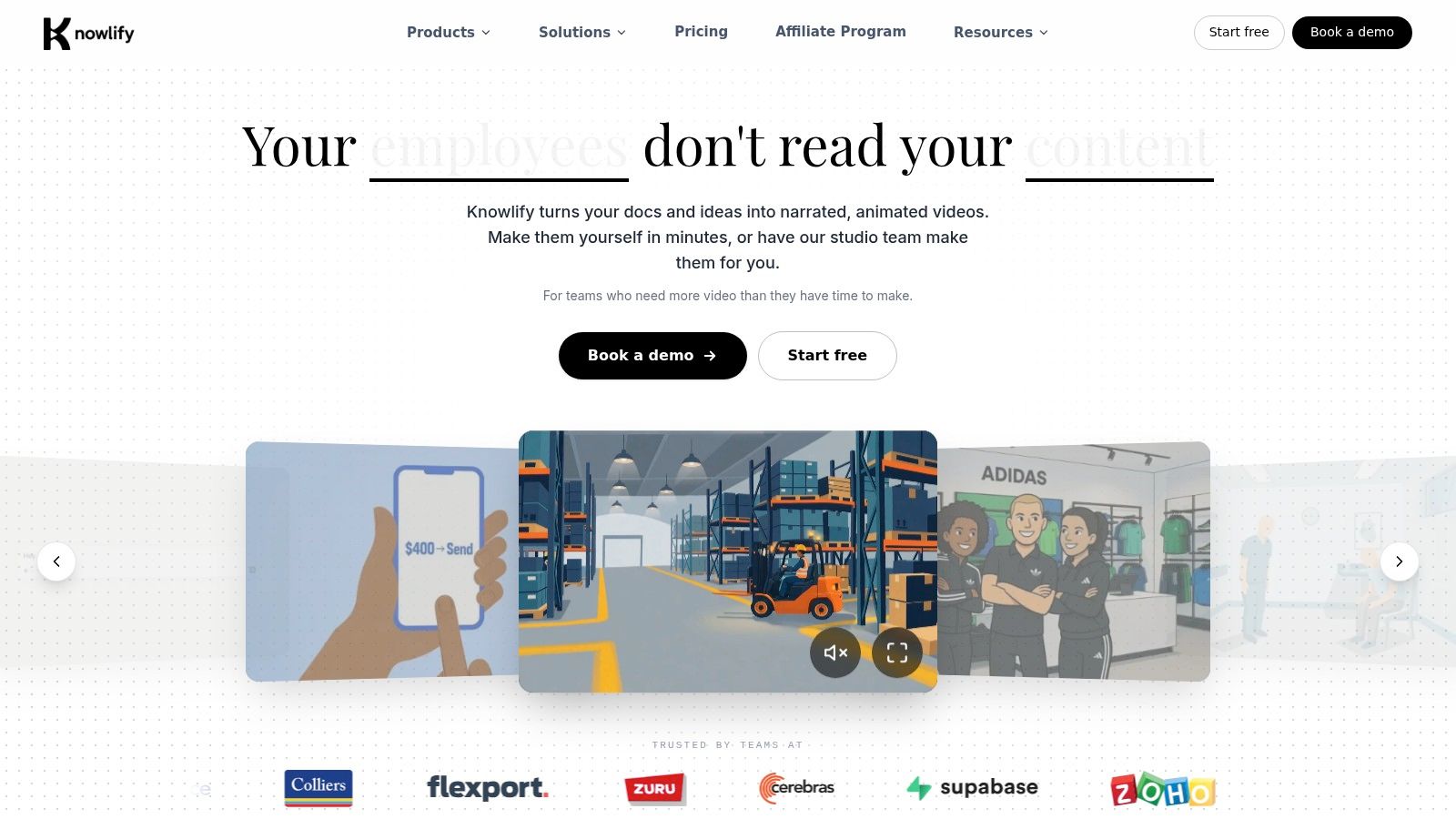 Screenshot from https://knowlify.com
