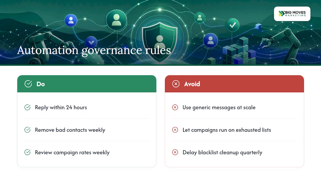 Why Automation Only Works When Someone Owns It — overview diagram