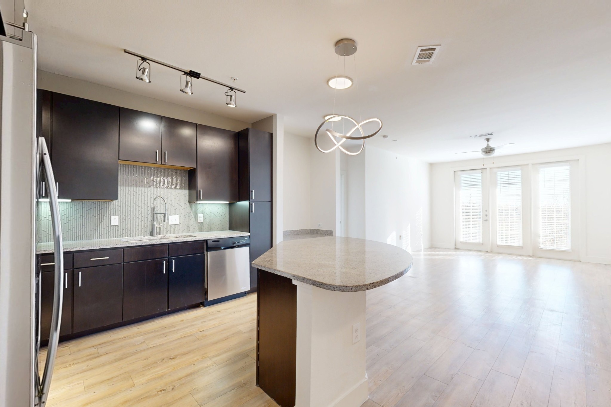 Kitchen Living area in C2 Floor Plan at The Residences at La Cantera in San Antonio, Texas