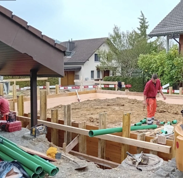 Bodenplatte schwedische Terhmobodenplatte