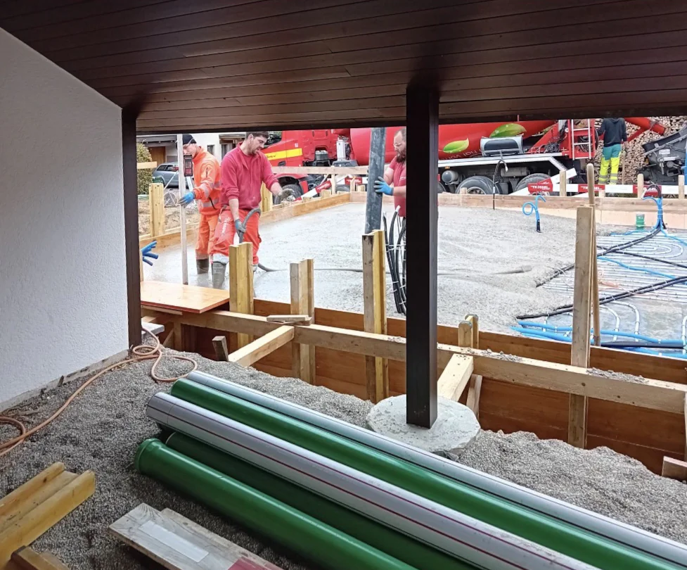 schwedische Thermobodenplatte Bodenplatte