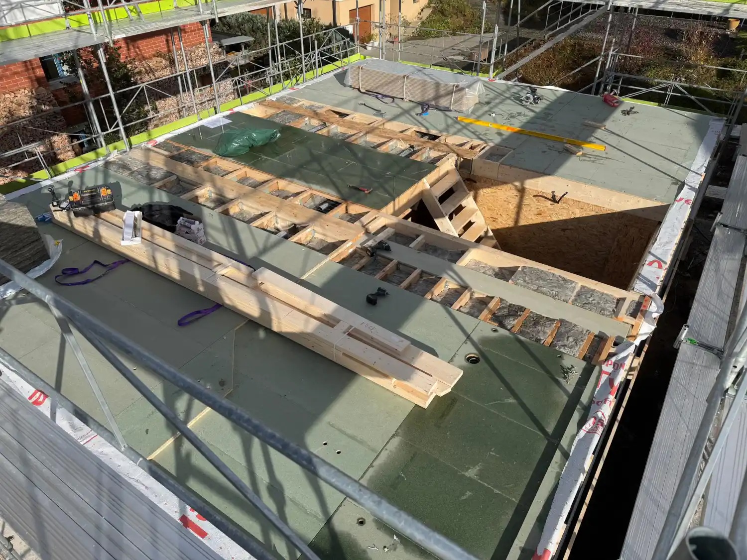 Decke Elementbau Schwedenhaus Holzhaus ValleyHomes