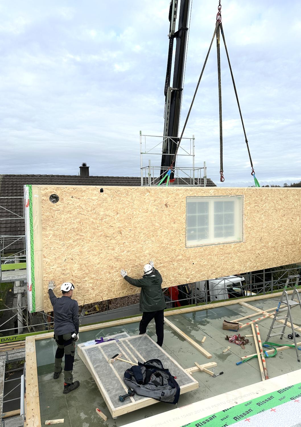 ValleyHomes Schwedenhaus Elementbau Hausaufbau Scherz Kanton Aargau Schweiz Einfamilienhaus