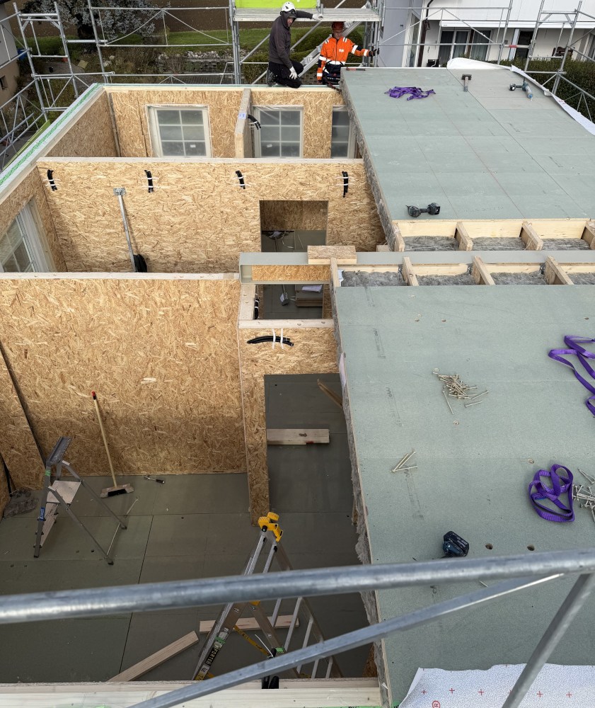 ValleyHomes Solothurn Thal Gäu Holzhaus Schweiz Elementbau Hausaufbau Schwedenhaus