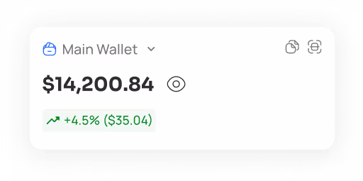Wallet balance ui snippet