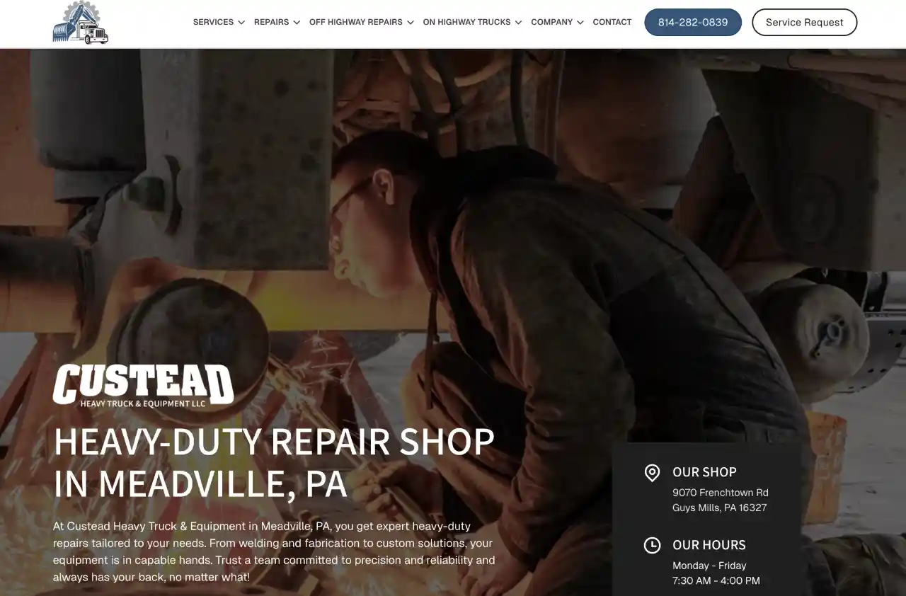 Custead Heavy Truck & Equipment LLC — Diesel repair shop in Guys Mills, Pennsylvania
