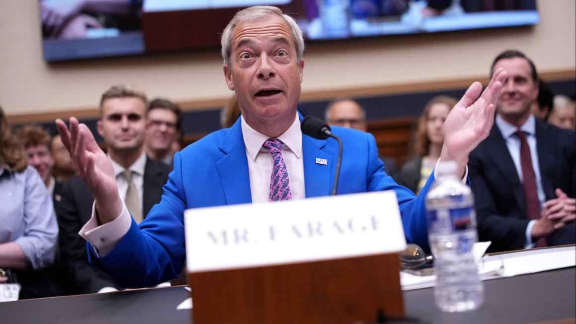 Nigel Farage likens UK to North Korea in US congressional testimony