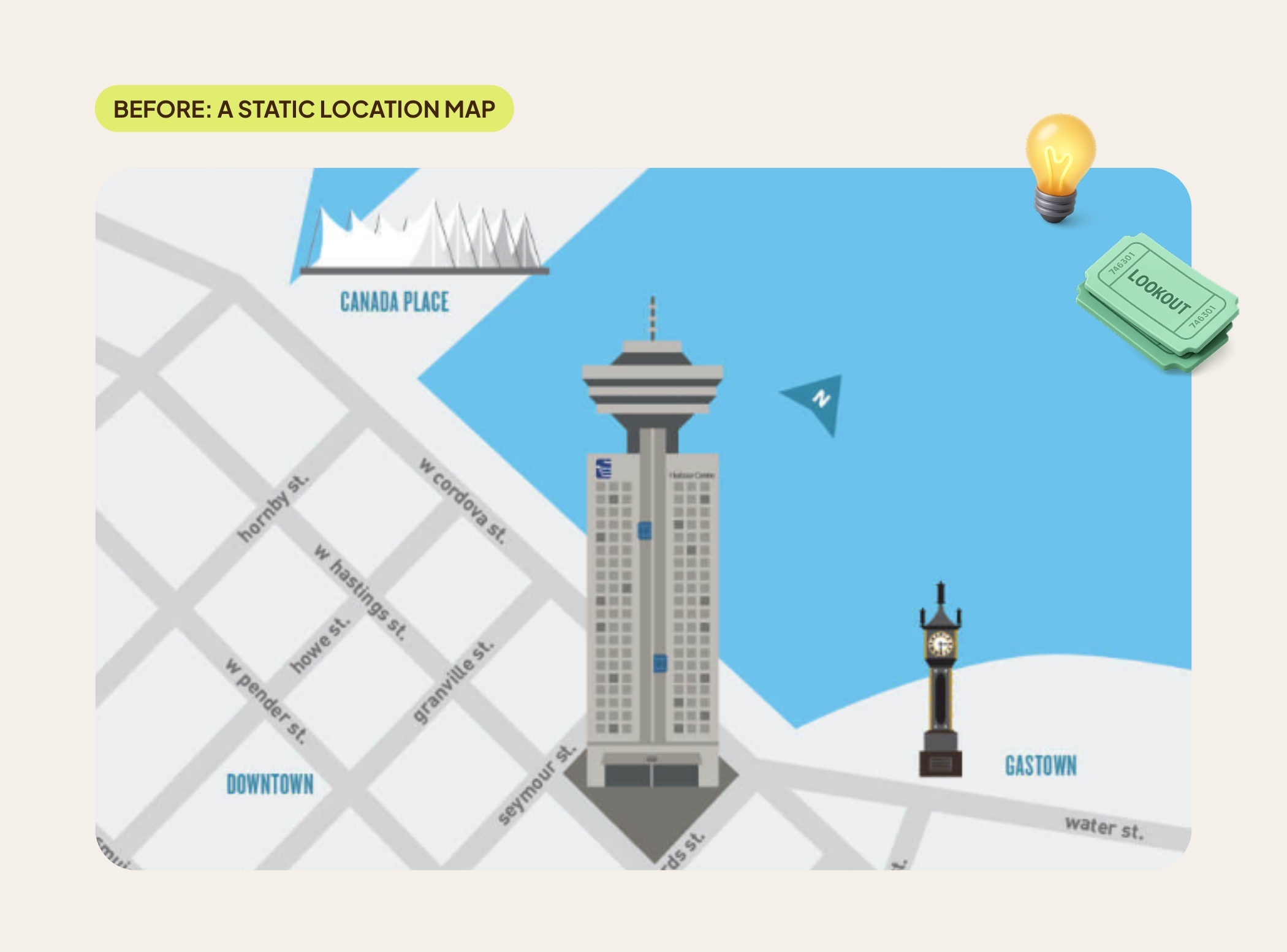 Vancouver Lookout website navigation and visitor journey redesigned for clearer planning, ticketing, and accessibility information