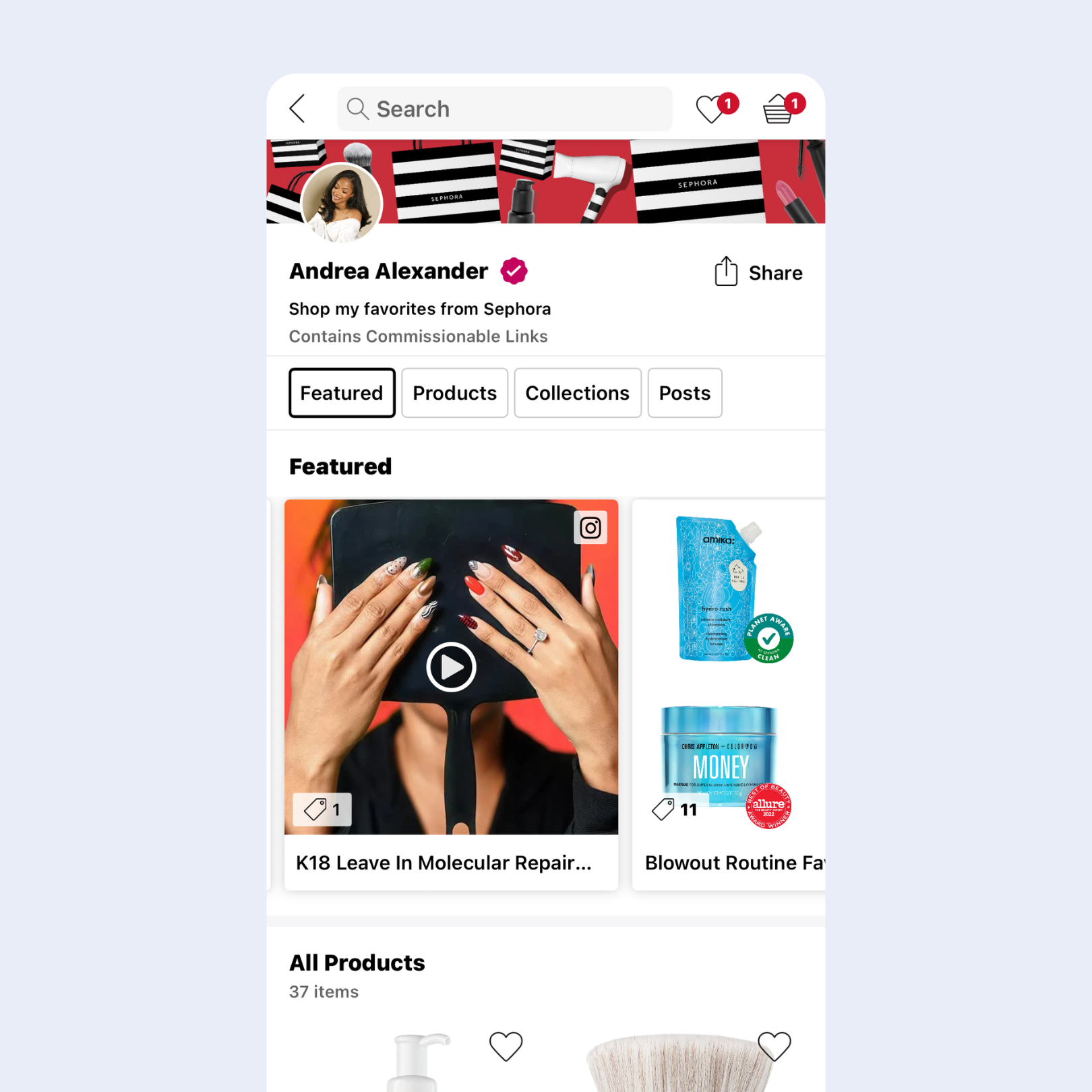 My Sephora Storefront: Andrea Alexander