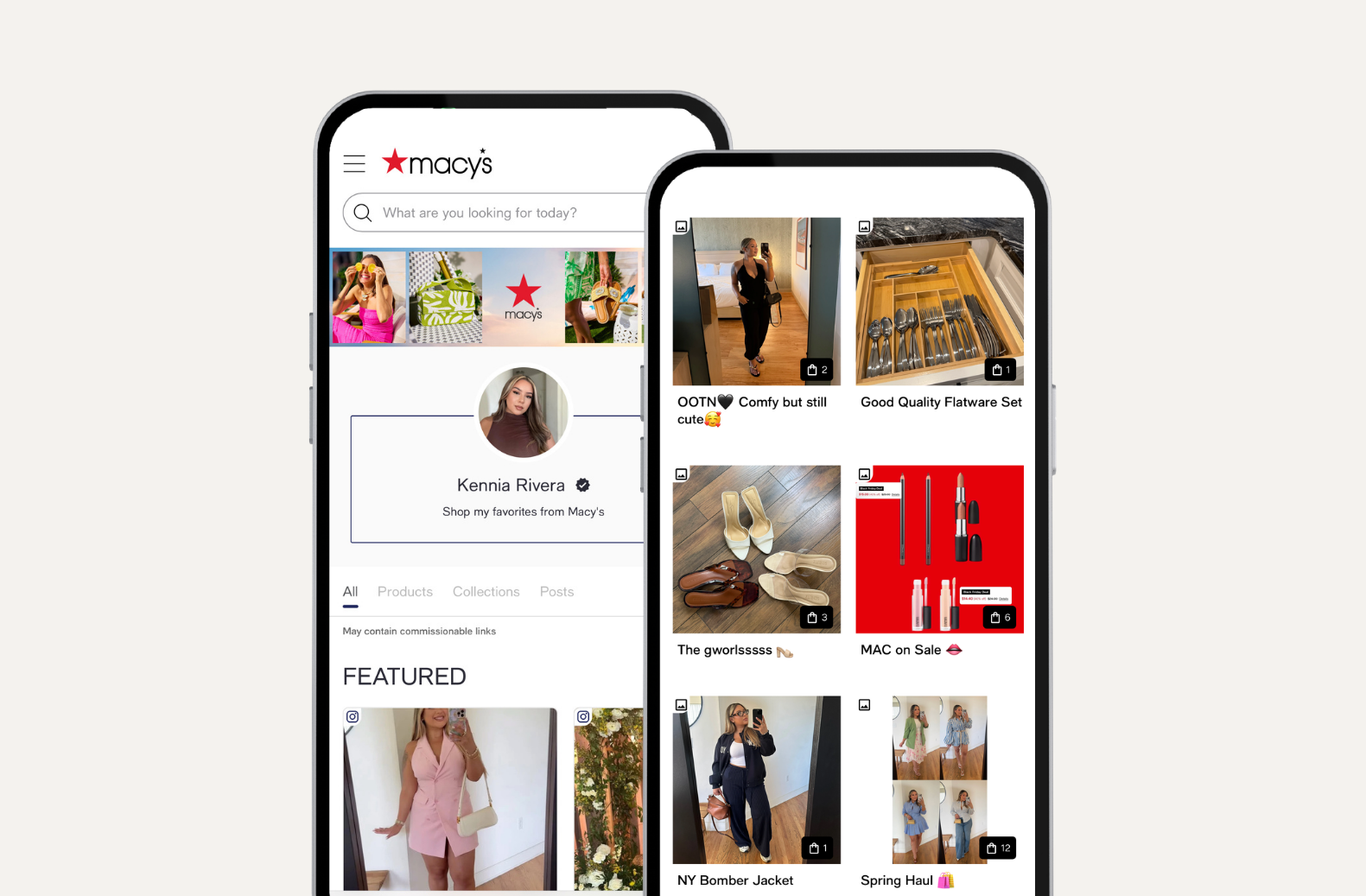 Brand-owned creator commerce storefront featuring a creator’s product recommendations. 
