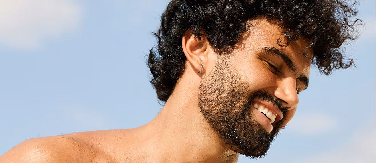 The person is looking at the product.