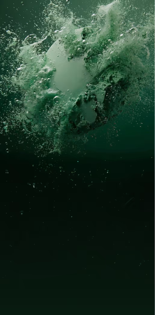 Green vial labeled 'ivy GLP-1 Injection Rx only' floating above a matching green surface.