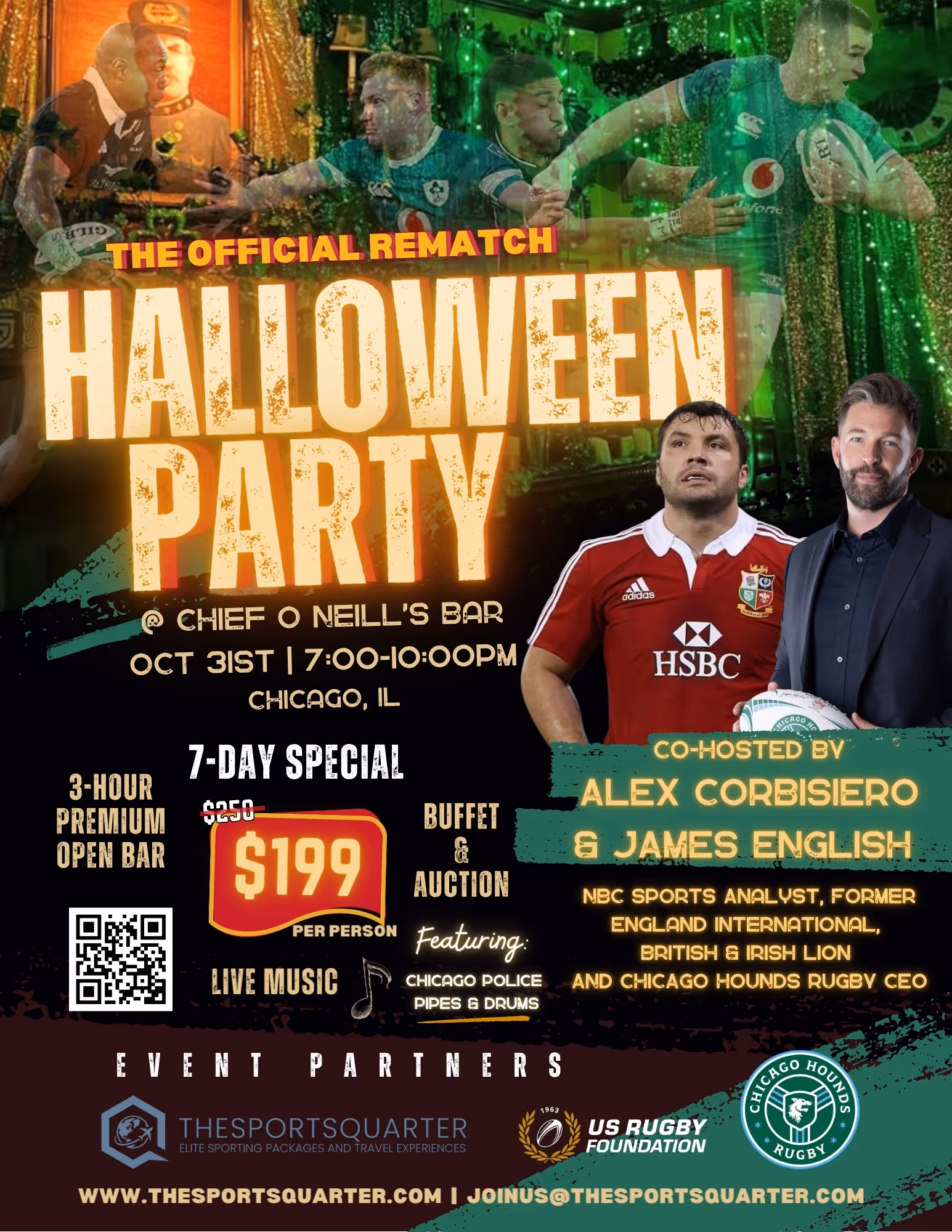 Flyer for Halloween Party.