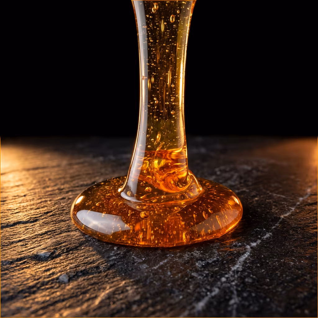 Photographie générative IA — macro bière verre ambré fond noir ultra-réaliste — FabFood studio Lyon