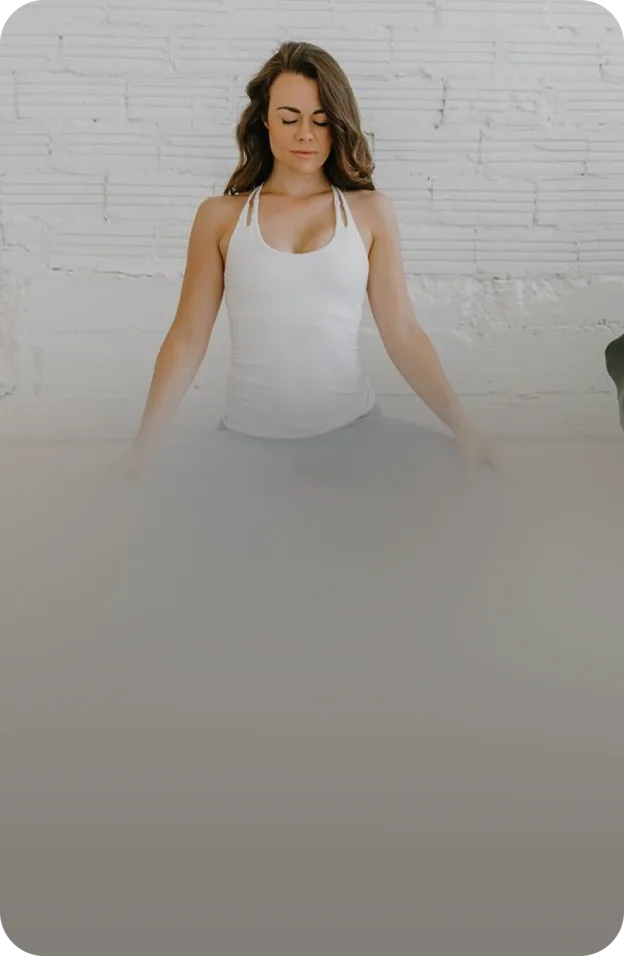 Kelly Smith meditating