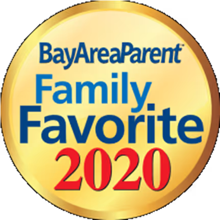 award badge: bayareaparent family favorite 2020
