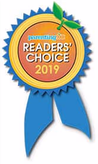 award badge: parenting oc reader's choice 2019