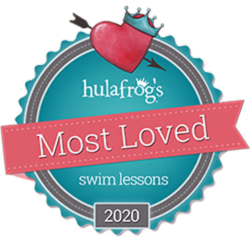 award badge: hulafrog's most loved swim lessons 2020