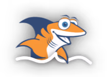 turbo shark mascot illustration
