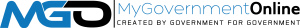 MyGovernmentOnline logo with tagline 'ONE STOP SOLUTION FOR GOVERNMENT'.