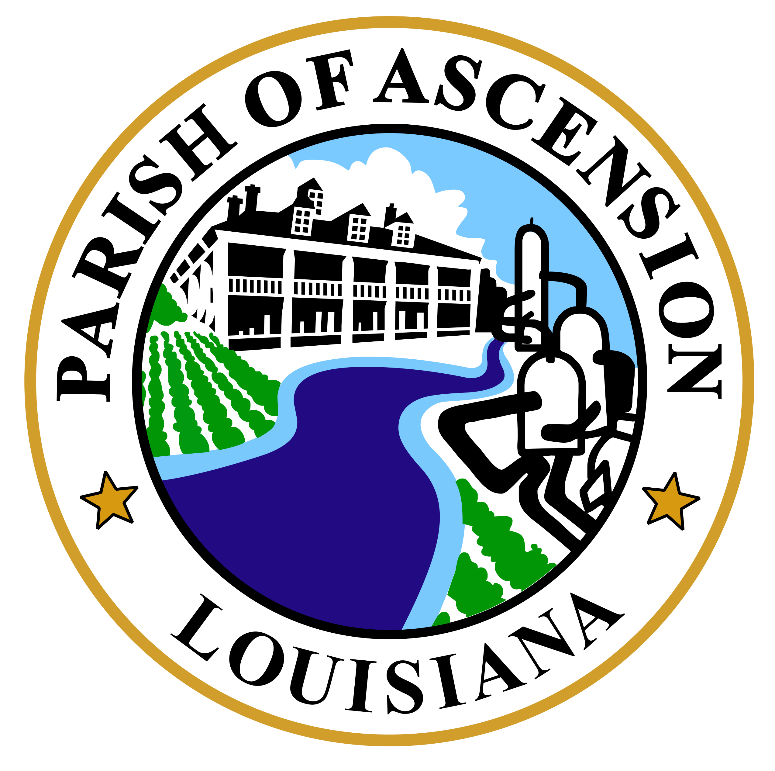 Ascension Parish Seal - Color