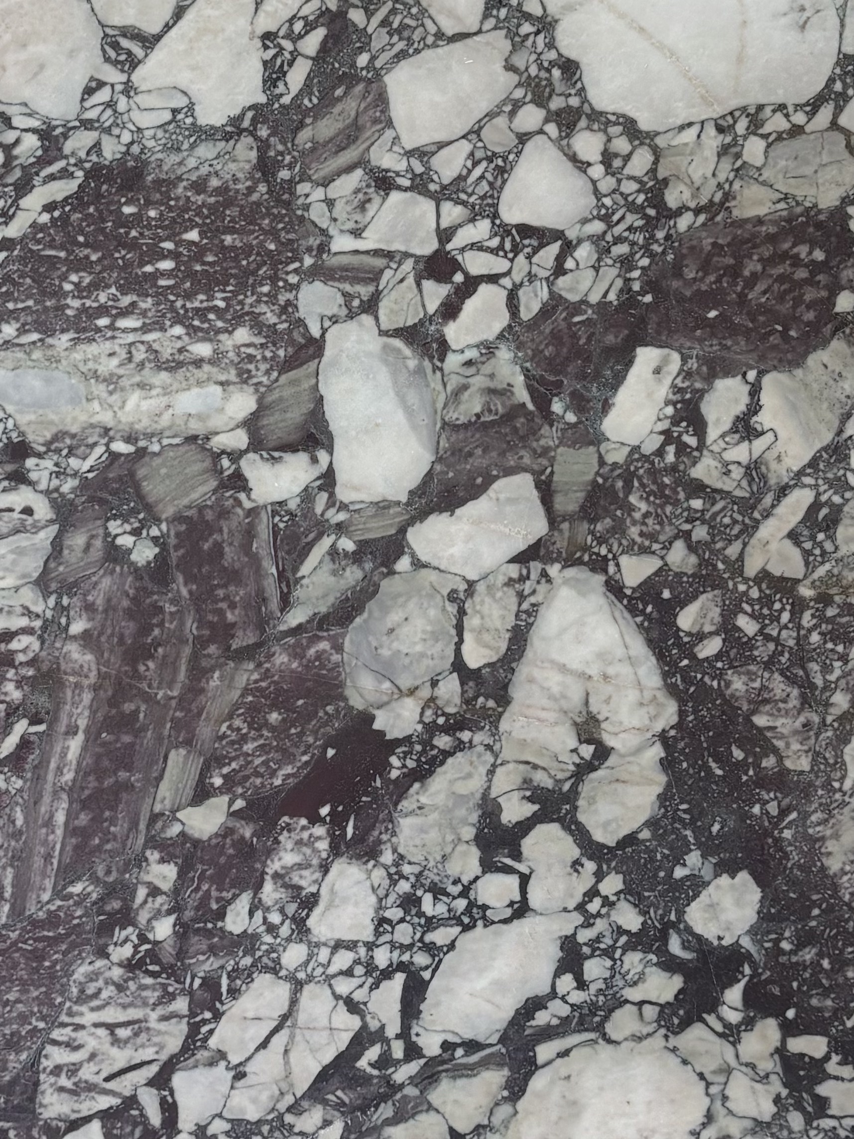 Dante Turkish Viola Marble slab in the Franca Slab Room