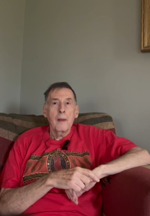 Man looking at camera