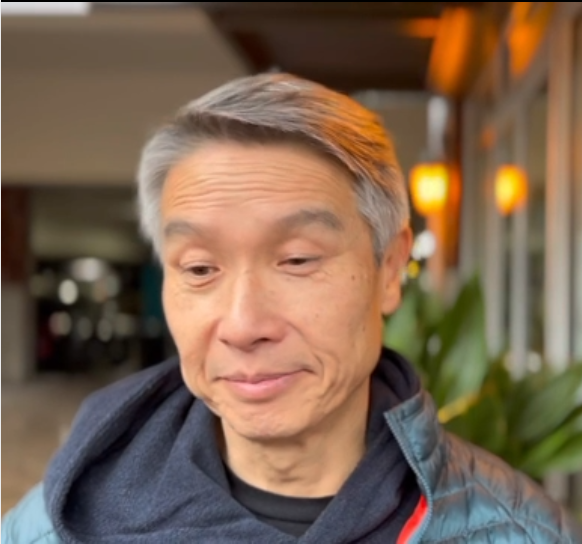 Man looking at camera