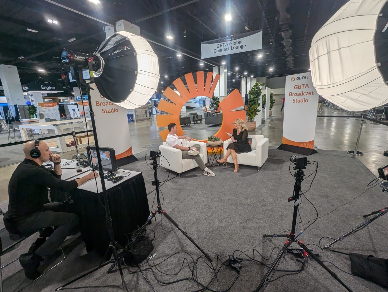 Broadcast Studio Behind the Scenes Shot of Roamr's Interview