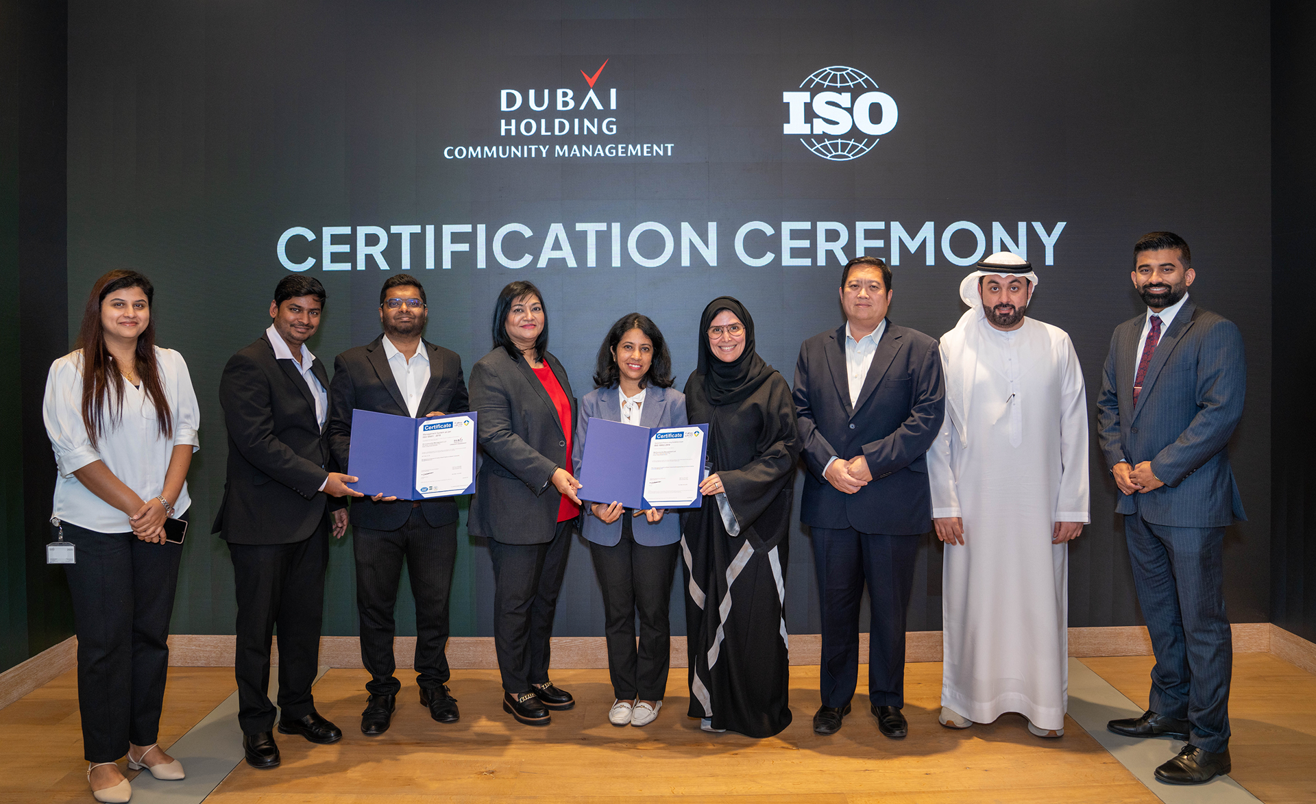 Dubai Holding Community Management Achieves ISO 50001 and ISO 10002 Certifications