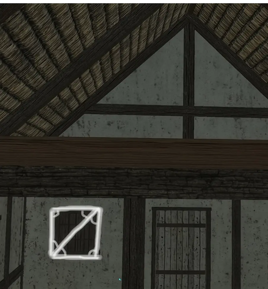 A 3D model of a house used in the geometry lesson