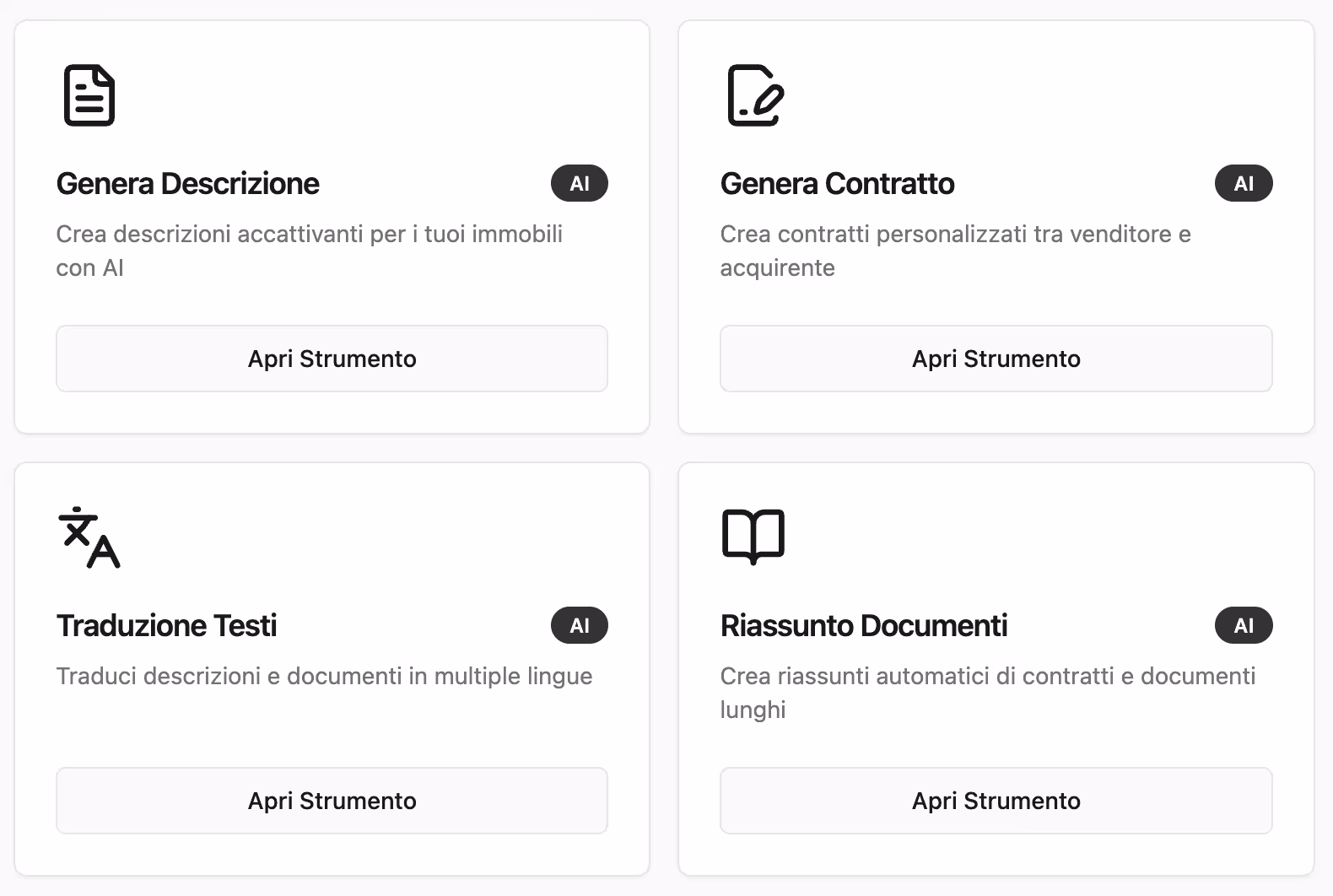 Schermata Home del Gestionale sviluppato per auemnto di produttività e rendimento.