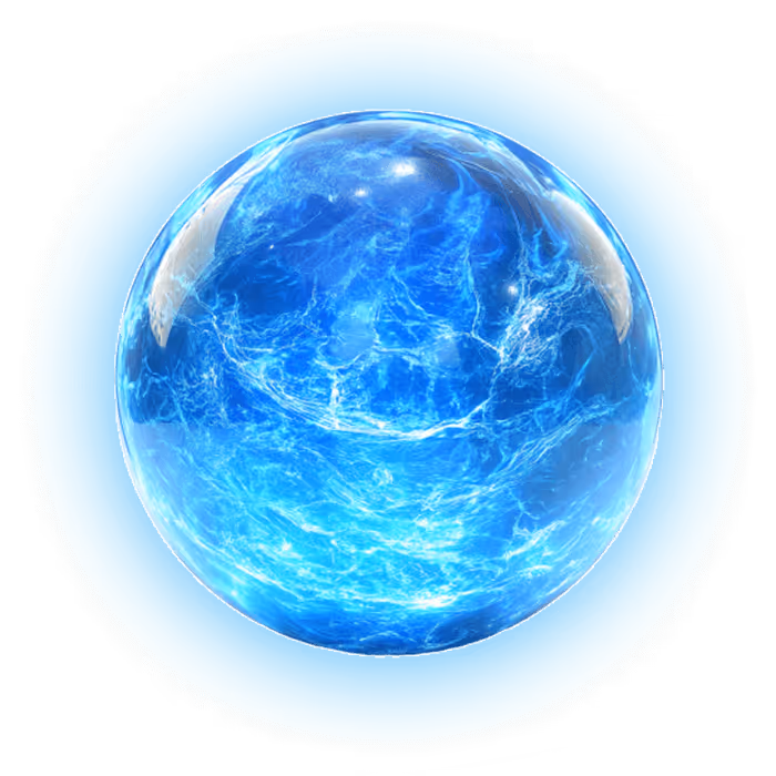Colorful glowing aura energy sphere representing blue aura and its spiritual vibration