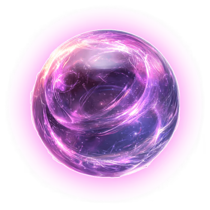 Colorful glowing aura energy sphere representing violet aura and its spiritual vibration